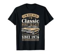 Vintage 1976 Birthday Classic Car for Legends Born in 1976 T-Shirt