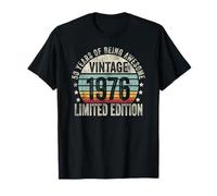 Vintage 1976 Limited Edition 50th Birthday Gift 50 Years Old T-Shirt