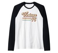 Vintage 1976 Retro Sunset Classic 50-Year-Old 50th Birthday Manche Raglan