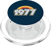 Vintage 1977 Anniversaire Rétro Sunrise PopSockets PopGrip pour MagSafe