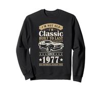 Vintage 1977 Birthday Classic Car for Legends Born in 1977 Sweatshirt