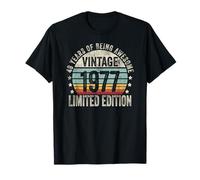 Vintage 1977 Birthday Gift Shirt 48 Years of Awesome T-Shirt