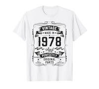 Vintage 1978 48yr 48th Birthday Gifts for Men 48 Years Old T-Shirt