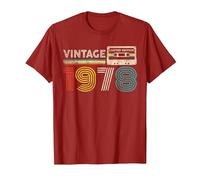 Vintage 1978 Classic Birthday 1978 Cassette Tape Vintage T-Shirt