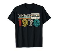 Vintage 1978 Classic Birthday 1978 Cassette Tape Vintage T-Shirt