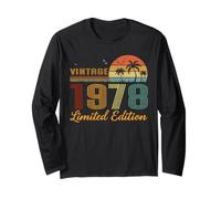 Vintage 1978 Limited Edition Classic 1978 Vintage Birthday Manche Longue