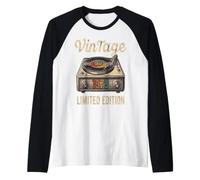 Vintage 1979 Tourne-Disque Vinyle rétro Manche Raglan