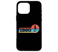 Vintage 1980 Anniversaire Stand-Up Paddleboard supboard Sup Coque pour iPhone 16 Pro Max