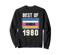 Vintage 1980's Kid Retro Born in The 1980 Cassette Sweatshirt