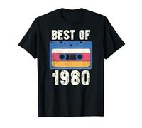 Vintage 1980's Kid Retro Born in The 1980 Cassette T-Shirt