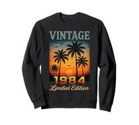 Vintage 1984 Édition limitée Retro Palm 41 Year Old Birthday Sweatshirt