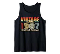 Vintage 1987 Limited Edition Retro Year Vintage Birthday Débardeur
