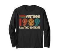 Vintage 1989 Limited Edition Classic 1989 Men Women Vintage Manche Longue