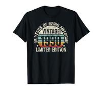 Vintage 1990 Birthday Gift Shirt 35 Years of Awesome T-Shirt