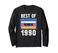 Vintage 1990's Kid Retro Era Born in The 1990 Cassette Manche Longue