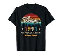 Vintage 1991 Anniversaire 35 Ans D'âge Limited Edition T-Shirt