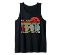 Vintage 1998 Limited Edition Retro Year Vintage Birthday Débardeur
