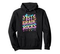 Vintage 1ère Grade Rocks Last Day Cutest Bees Teacher I Teach Sweat à Capuche