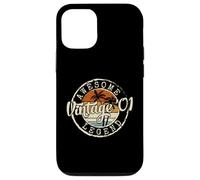 Vintage 2001 25yr 25th Birthday Gifts for Men 25 Years Old Coque pour iPhone 12/12 Pro