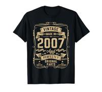 Vintage 2007 18yr 18th Birthday Gifts for Men 18 Years Old T-Shirt
