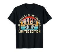 Vintage 2007 Limited Edition 18th Birthday Cool Gifts T-Shirt