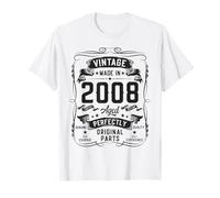 Vintage 2008 18yr 18th Birthday Gifts for Men 18 Years Old T-Shirt