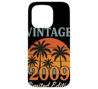 Vintage 2009 Limited Edition Coucher De Soleil Rétro Coque pour iPhone 15 Pro