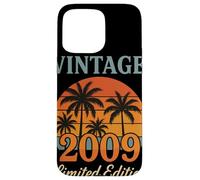 Vintage 2009 Limited Edition Coucher De Soleil Rétro Coque pour iPhone 15 Pro Max