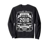 Vintage 2010 15 Years Old Gifts for Boys 15yr 15th Birthday Sweatshirt