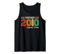 Vintage 2010 Original Parts Birthday 2010 Men Women Vintage Débardeur