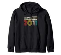Vintage 2011 Classic Birthday 2011 Cassette Tape Vintage Sweat à Capuche
