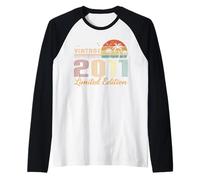 Vintage 2011 Limited Edition Classic 2011 Vintage Birthday Manche Raglan