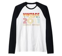 Vintage 2011 Limited Edition Retro Year Vintage Birthday Manche Raglan