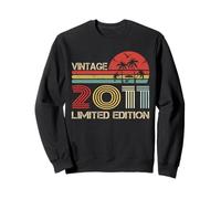 Vintage 2011 Limited Edition Retro Year Vintage Birthday Sweatshirt