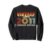 Vintage 2011 Limited Edition Retro Year Vintage Birthday Sweatshirt