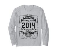 Vintage 2014 12yr 12th Birthday Gifts Boys Girls 12 Year Old Manche Longue