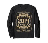 Vintage 2014 12yr 12th Birthday Gifts Boys Girls 12 Year Old Manche Longue
