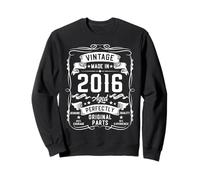 Vintage 2016 9yr 9th Birthday Gifts Boys Girls 9 Year Old Sweatshirt