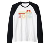 Vintage 2016 Classic Birthday 2016 Cassette Tape Vintage Manche Raglan