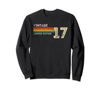 Vintage 2017 Limited Edition Birthday 2017 Men Women Vintage Sweatshirt