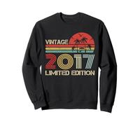 Vintage 2017 Limited Edition Retro Year Vintage Birthday Sweatshirt