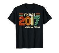 Vintage 2017 Original Parts Birthday 2017 Men Women Vintage T-Shirt