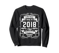 Vintage 2018 8yr 8th Birthday Gifts Boys Girls 8 Year Old Sweatshirt