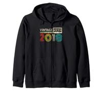 Vintage 2018 Classic Birthday 2018 Cassette Tape Vintage Sweat à Capuche