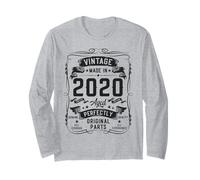 Vintage 2020 6yr 6th Birthday Gifts Boys Girls 6 Year Old Manche Longue