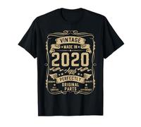 Vintage 2020 6yr 6th Birthday Gifts Boys Girls 6 Year Old T-Shirt