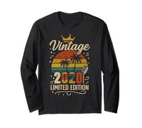 Vintage 2020 Limited Edition Men Women Birthday 2020 Vintage Manche Longue
