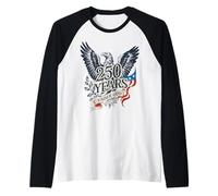 Vintage 250 Ans en Dieu Nous Avons Confiance 1776-2026 - États-Unis Manche Raglan