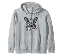 Vintage 250 Ans in God We Trust Eagle 1776-2026 - États-Unis Sweat à Capuche