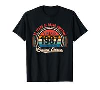 Vintage 39e Anniversaire 39 Years of Being Awesome Born in 1987 T-Shirt